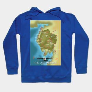 Map of the Lake District Hoodie